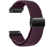 BAEEAT 16mm 18mm 19mm 20mm 22mm Quick Release Watch Band for Men and Women Sport Loop Watch Strap with Adjustable Magnetic Buckle,Soft Breathable Stretchy Braided Replacement Wristband, Dark Cherry