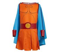 BAEHEU Hercules Cosplay Costume Hercules Outfits for Adults Costume with Cape Blue Halloween Carnival Suit Set