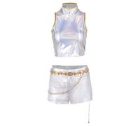 BAEHEU Rumi Cosplay Costume Pop Hunter Costume Korean Pop Star Huntr/X Leader Outfits Jacket Halloween Carnival L