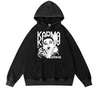 BaeKnyin Stray Kids Casual Jacket Unisex Outwear Sweatshirts Long sleeved fashionable printed pullover with pockets-Black11-S1