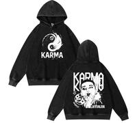 BaeKnyin Stray Kids Casual Jacket Unisex Outwear Sweatshirts Long sleeved fashionable printed pullover with pockets-Black2-M1