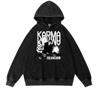 BaeKnyin Stray Kids Casual Jacket Unisex Outwear Sweatshirts Long sleeved fashionable printed pullover with pockets-Black16-2XL1
