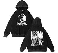 BaeKnyin Stray Kids Casual Jacket Unisex Outwear Sweatshirts Long sleeved fashionable printed pullover with pockets-Black8-2XL1
