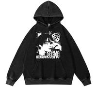 BaeKnyin Stray Kids Casual Jacket Unisex Outwear Sweatshirts Long sleeved fashionable printed pullover with pockets-Black12-XL1