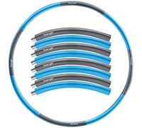 baenger Hula Hoop Adult Stainless Steel Core [Extra Stable] 8 Segments Hullahub Hoop for Weight Loss Beginners and Advanced Users [1 kg] Includes eBook - Hula Hoop Tear-resistant Foam