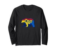Bär, Bear, Oso, Orso, Ours, Bear Flag, Bear Tribe, Rainbow Long Sleeve T-Shirt