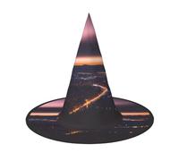 BaerK 1 Halloween Hat – Night Sky Print Witches Decor Party, Cosplay & Role Play Accessory, Festive Carnival Headband