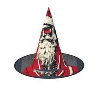 BaerK 2 PCS Halloween Hat – Cute Santa Claus Print Witches Decor Party, Cosplay & Role Play Accessory, Festive Carnival Headband
