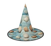 BaerK 2 PCS Halloween Hat â€“ Sea Shell Print Witches Decor Party, Cosplay & Role Play Accessory, Festive Carnival Headband