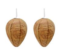 Baeroprki 2Pcs Wasp Nest Decoy Beehive Wasp Honey Bee Wasp Hornet Spiral Vortex Cloth Paper Lantern Hanging Drive Beehive Trap