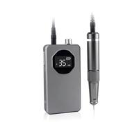 Baeroprki Nail Polish Machine, Manicure Polisher, Portable Rechargeable Home Polisher, 2-In-1 Manicure Tool Gray