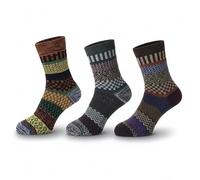 Baesics Alpaca Wool Socks Pack of 3 - Warm Winter Socks for Men and Women - Random Colour Mix (Colourful Mix) - Thermal Socks, Cuddly Socks, Gift Idea Christmas, Colourful mix, 39-42