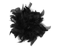 Baesics Feather Brooch - Women's Fluffy Ostrich Feather Pin Vintage Style Hat Accessory Bridal Wedding Party Fancy Dress Hair Clip Fascinator for Blazer Dress Jacket - Boho Flowers Design, TH, 100%