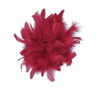 Baesics Feather Brooch - Women's Fluffy Ostrich Feather Pin Vintage Style Hat Accessory Bridal Wedding Party Fancy Dress Hair Clip Fascinator for Blazer Dress Jacket - Boho Flowers Design, TH, 100%