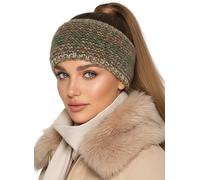 Baesics Headband Colour Gradient Olive for Men and Women - Warm & Elastic Unisex Ear Warmers with Fleece Lining - High-Quality Workmanship - One Size Headpiece