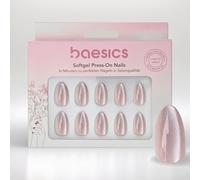 Baesics Soft Gel Press On Nails Princess Cat Eye Almond Flexible Natural Look Pack of 30 with Adhesive Pads Perfect Nails for Sticking Without UV Light Salon Quality Comfort Home On the Go