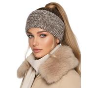 Baesics Taupe Colour Gradient Headband for Men and Women - Warm & Elastic Unisex Ear Warmers with Fleece Lining - High-Quality Workmanship - One Size Headpiece