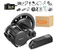 BAFANG 1000W Ebike Conversion Kit BBS03 52V HD Mid Drive Motor DPC080 LCD Display Electric Bike Conversion Kit for BB68-73mm MTB Mountain Bike - No Battery