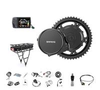 BAFANG 36V 250W Ebike Conversion Kit - BBS01B Mid Drive Kit with 44T Chainring & EKD01 Display & 36V 13Ah Battery, Compatible with 68-73mm Bottom Bracket MTB