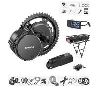 BAFANG 36V 350W Mid Drive Kit - BBS01B Mid Motor with Battery (Optional) and LCD Display for 68 73 Bottom Bracket, 8fun BBS01 G340 Electric Bike Conversion Kit, DIY Ebike Kit