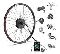 Bafang 48V 500W Rear E-Bike Conversion Kit - Universal Fit for 26" Wheel, Includes Rear Cassette Hub Motor with Rim, DPC18 Display, PAS Sensor & Controller for City & Mountain Bikes