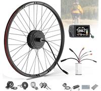 Bafang 48V 500W Rear E-Bike Conversion Kit - Universal Fit for 26" Wheel, Includes Rear Cassette Hub Motor with Rim, EKD01 Display, PAS Sensor & Controller for City & Mountain Bikes