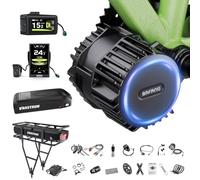 BAFANG BBS01B BBS02B BBS-HD 36V 48V 52V 250W Mid Drive Ebike Conversion Kit | Optional battery and LCD display. CAN protocol supported. Fits 68/73/100/120mm BB. For MTB, city ebikes and cargo bike