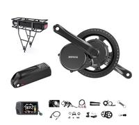 BAFANG BBS02B 48V 750W Mid Drive Kit with Battery Optional 8fun eBike Conversion Kit with LCD Display & Chainring Mid Drive Electric Bike Kit fit 68-73MM Bottom Bracket Bike(EKD01 Display No Battery)