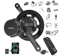 BAFANG Ebike Conversion Kit BBS01B 36V 250W Mid Drive Kit CAN Bus Electric Bike Conversion Kit with 36V 13Ah Downtube Battery & VD618 Display & 44T Chainring for BB68-73mm Mountain Bike