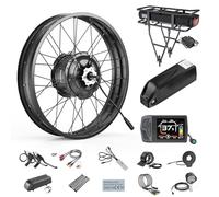 Bafang G062 48V 1000W Rear Wheel Hub Motor 20" 26" Fat Bike Electric Conversion Kit 20/26x4.0 Inch Fat Tyre Ebike Conversion Kit for Snow, Cargo Bike with Optional Display and 48V Ebike Battery
