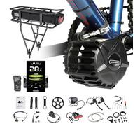 BAFANG Mid Drive Kit 750W 1000W 500W M325 M625 Electric Bike Conversion Kit with 46T Chainwheel 48V 52V Ebike Conversion Kit for 68-73MM Mountain Bike Road Bike with Display and Battery (Optional)