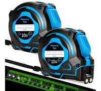 Bafeil 10m/33ft Tape Measure 2 Pack, Magnetic Measuring Tape with Auto Lock