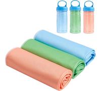 Bafeil 3 Pack Cooling Towels for Neck (40"x12"), Microfiber Quick Dry Towel, Breathable Sweat Towel for Gym, Camping, Travel, Sports, Outdoor Work, Instant Cooling Relief for Men & Women