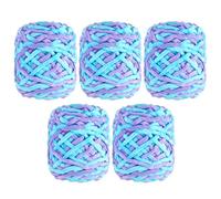 Bafeil Chunky Yarn Wool for Hand Knitting 5 x 100g - Supper Soft Fluffy Jumbo Yarn Thick Wool for Crochet, Finger Arm Knitting Wool Chunky for Blanket Scarves (Gradient A)