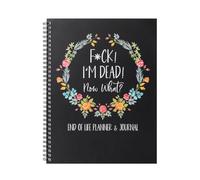 Bafeil Sorry Its Your Problem Now Because Im Dead - End of Life Planner UK, Fuck I'M Dead Now What Book Guided, Last Wishes, Funeral Planner Death Book Organiser (Black)