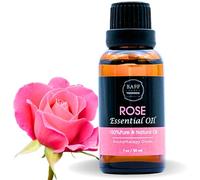 Baff Candle Rose Essential Oil 100% Pure l Aromatherapy Grade 30ml I Therapeutic Grade Rose Essential Oil I Natural and Organic,Diffusion in Diffuser I Vegan I Diffusers for Home &Office