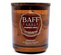Baff Pumpkin Spice Luxury Soy Wax Candle - Long Lasting Double Wick Scented Candle With Essential Oils - Home Decor Gifts for Women & Men
