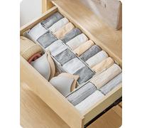 Baffect Drawer Dividers Pack,Dresser Drawer 4 Expandable 55-32.6cm