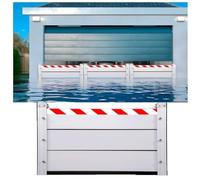 Baffle Flood Protection Barrier 191-200cm Reusable Heavy Duty Unit Module Design Flooding Control Baffle Removable Temporary Dams(Outside,193 * 80cm)