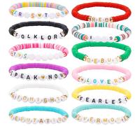 Bafiwu Friendship Bracelets Set, 12 pcs TS Album Inspired Bracelets, Music Lover Jewelry Accessories for Women and Girls