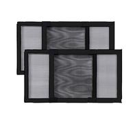 BafloTEX Window Screen, 2 Pack Expandable Window Screens, Adjustable Window Screen Replacement, Screen with Aluminum Frame, Privacy Fiberglass Screen Mesh, Slide Window Screen Black, 25"-45"Wide