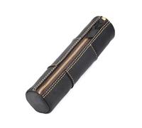Bafnsiji A, Leather Pencil Case, Vintage Leather Pen Case Pouch, Zip Pouch, Portable Pencil Case, Practical Pencil Cases, Zippered Pen Pouch for Work & Office