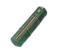 Bafnsiji D, Leather Pencil Case, Vintage Leather Pen Case Pouch, Zip Pouch, Portable Pencil Case, Practical Pencil Cases, Zippered Pen Pouch for Work & Office