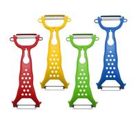 Bafnsiji Potato Peelers for Kitchen, Vegetable Peeler, Stainless Steel Speed Peeler, Double ended Peeler, Multifunctional Peelers for Vegetables Fruits, 4PCS, Color Random