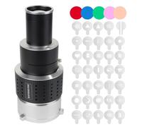 BAFONGCINE Optical Bowens Mount Projector Attachment Spotlight Conical Optical Snoot Photography Kit with Color Filters Various Gobos for Aputure Amaran 100DS/XS 200XS/DS 300C/DII/X 60D/XS Godox SL60