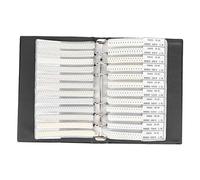BAFOVY 0805 Resistors Sample Book Plastic Electronic Component Sample Book 170 Types Black Clear Classification Compact Design for Electronics Technicians and Hobbyists