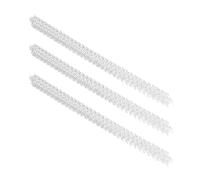 BAFOVY 100Pcs Double Loop Wire Binding Spines, Metal Binding Coils, 3:1 Pitch 34 Teeth for Document, Ideal for Reports and Presentation Folders (White)