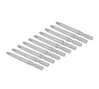 BAFOVY 10Pcs Magnetic Screwdriver Bit Set S2 Alloy Steel Crossed Bit 4.5mm X 60mm Electric Screwdriver Head with Strong Magnetism Quenched Hardness for Repair Use