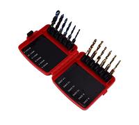 BAFOVY 12Pcs Combined Tap Drill Bit Set HSS with Blue and Ti Plated Finish 1 4in Hex Shank Imperial Tap Drill Bits for Drilling Tapping Soft Metal Aluminum Iron
