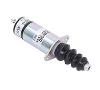 BAFOVY 12V Fuel Shut Off Solenoid Iron Rubber Stop Solenoid Valve Direct Replacement for CAT 216 226 236 246 Skid Steer UB704 Engine 1502 12D6U2B2S2A
